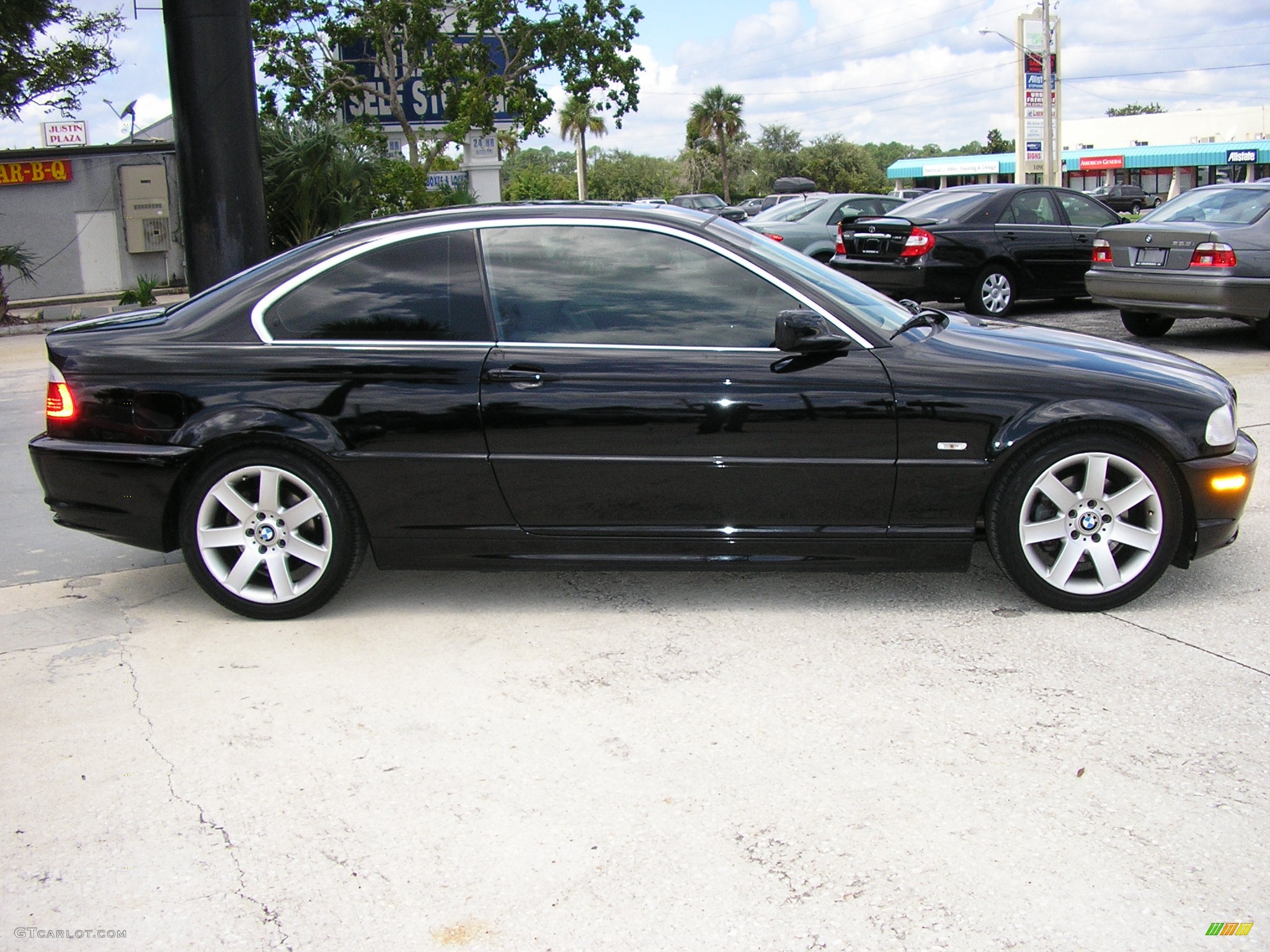 2003 3 Series 325i Coupe - Jet Black / Beige photo #6