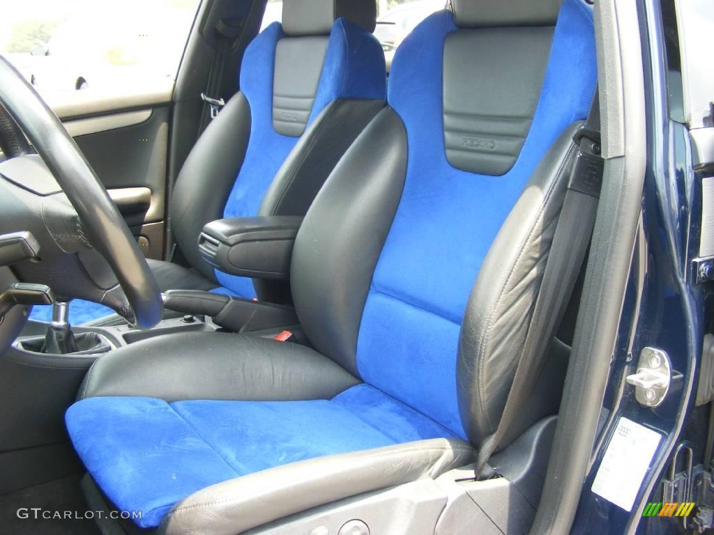 2004 S4 4.2 quattro Sedan - Moro Blue Pearl Effect / Black/Blue photo #12
