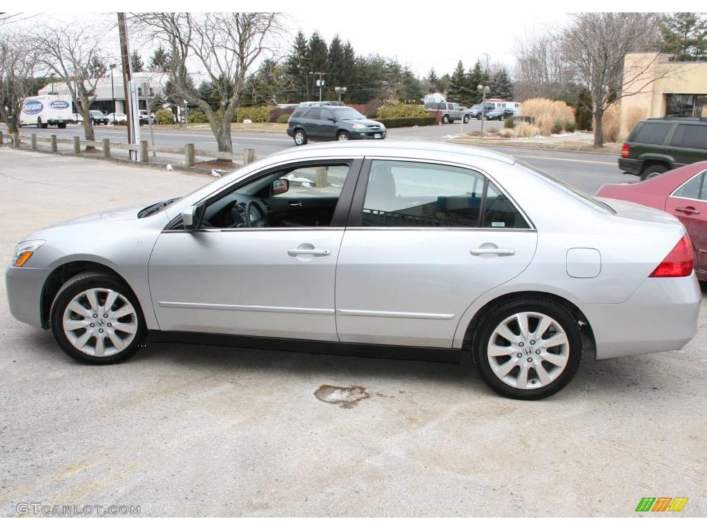 2007 Accord SE V6 Sedan - Alabaster Silver Metallic / Black photo #9