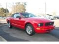 2007 Torch Red Ford Mustang V6 Deluxe Convertible  photo #1
