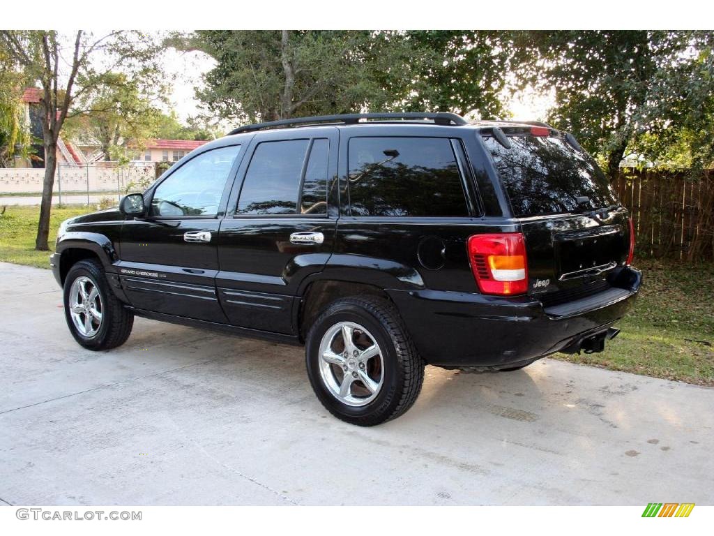 2002 Grand Cherokee Limited 4x4 - Black / Dark Slate Gray photo #6