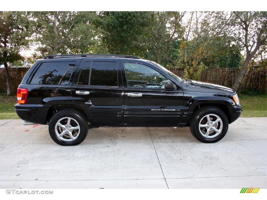 2002 Grand Cherokee Limited 4x4 - Black / Dark Slate Gray photo #12