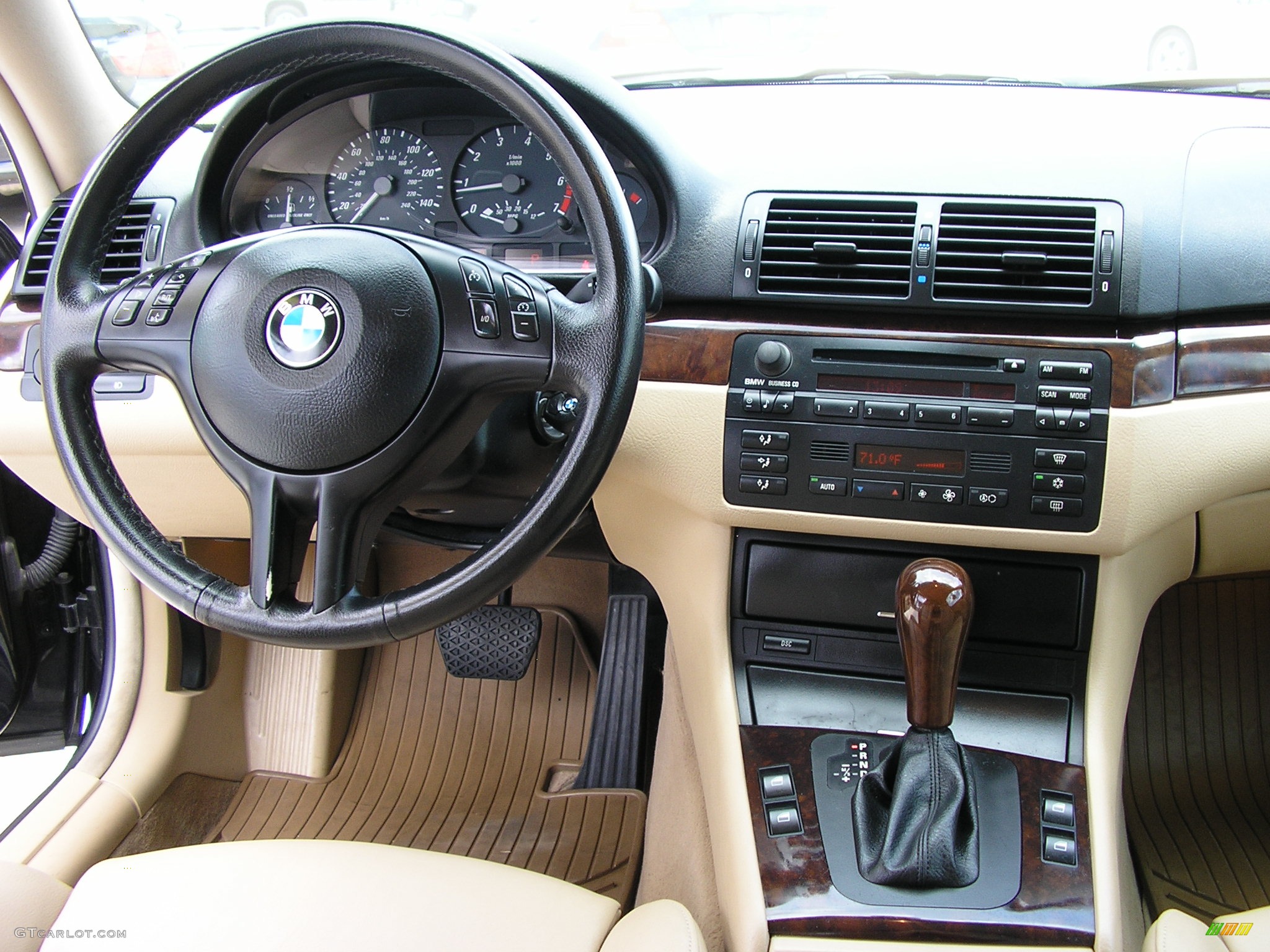 2003 3 Series 325i Coupe - Jet Black / Beige photo #11