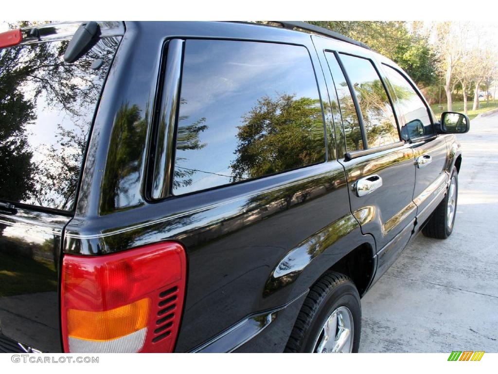 2002 Grand Cherokee Limited 4x4 - Black / Dark Slate Gray photo #22