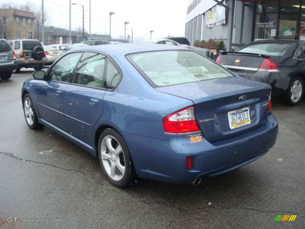 2008 Legacy 2.5i Sedan - Newport Blue Pearl / Warm Ivory photo #2