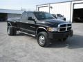 2005 Black Dodge Ram 3500 SLT Quad Cab 4x4 Dually  photo #3