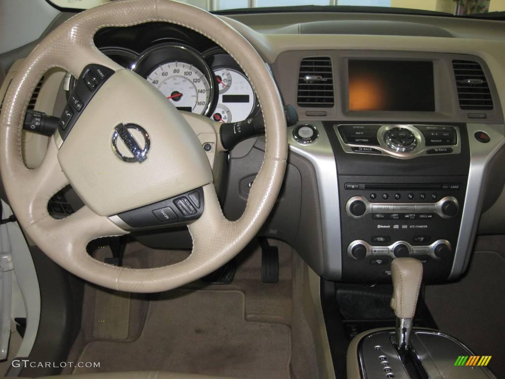 2009 Murano SL - Glacier Pearl / Beige photo #18