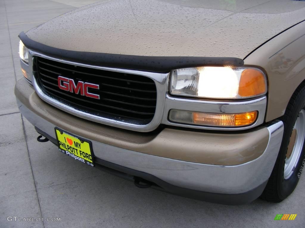 2001 Sierra 1500 SLE Extended Cab - Topaz Gold Metallic / Neutral photo #13
