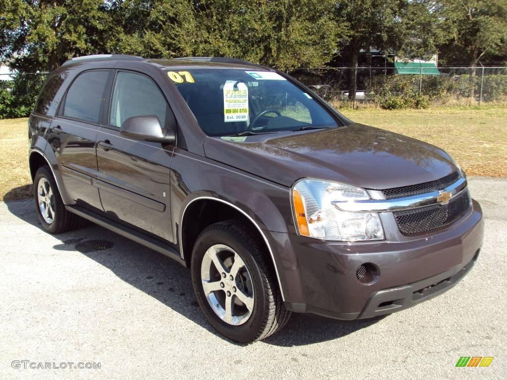 2007 Equinox LT - Black Amethyst Metallic / Light Gray photo #11