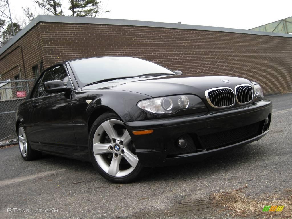 2004 3 Series 325i Convertible - Jet Black / Sand photo #2