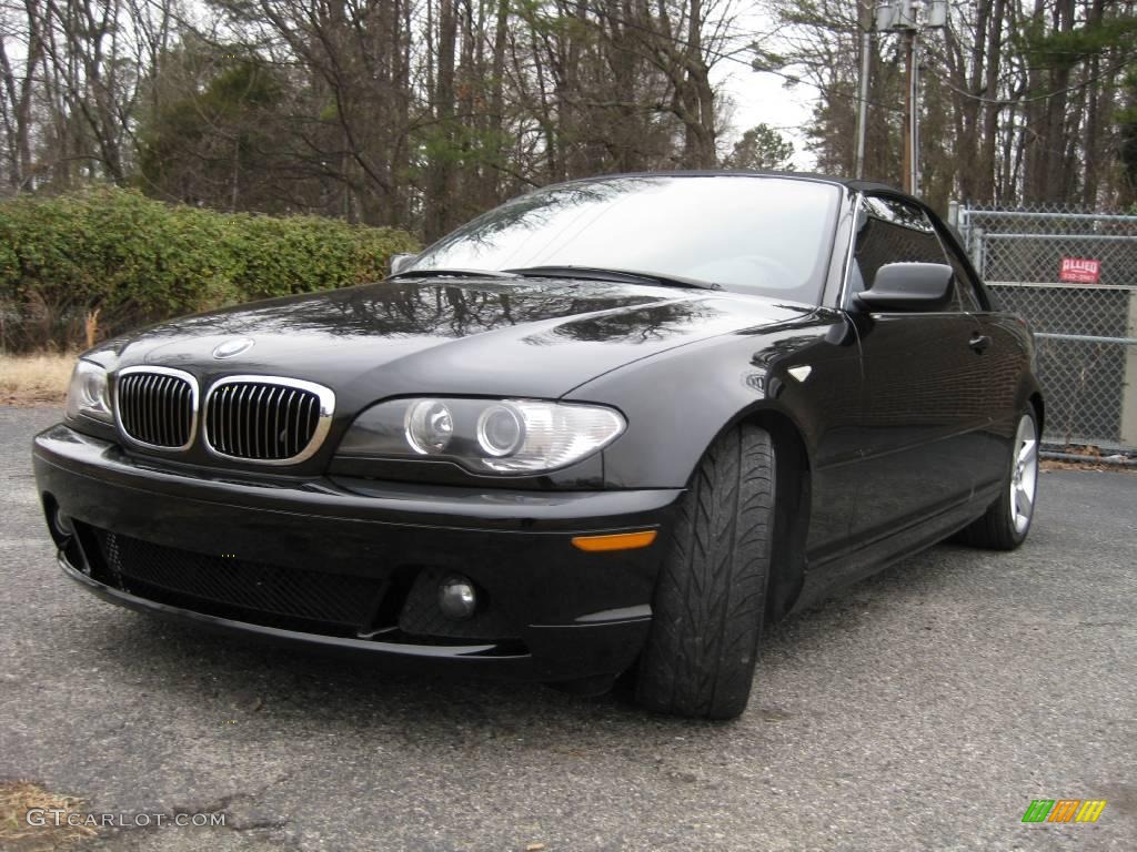 2004 3 Series 325i Convertible - Jet Black / Sand photo #4