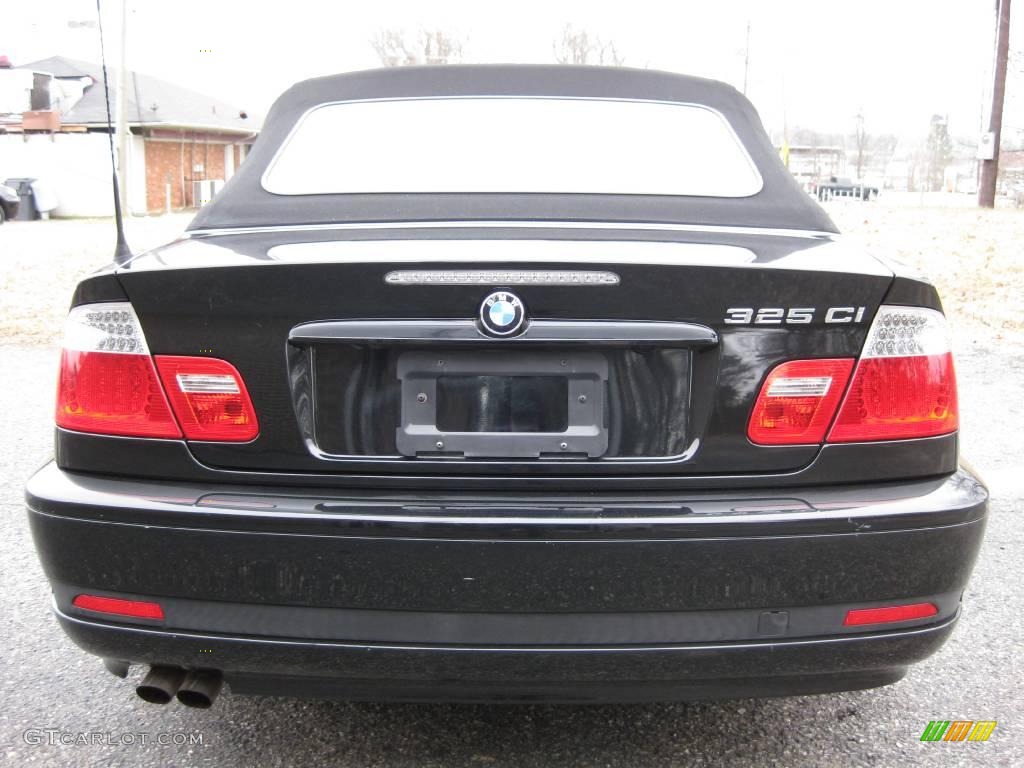2004 3 Series 325i Convertible - Jet Black / Sand photo #7