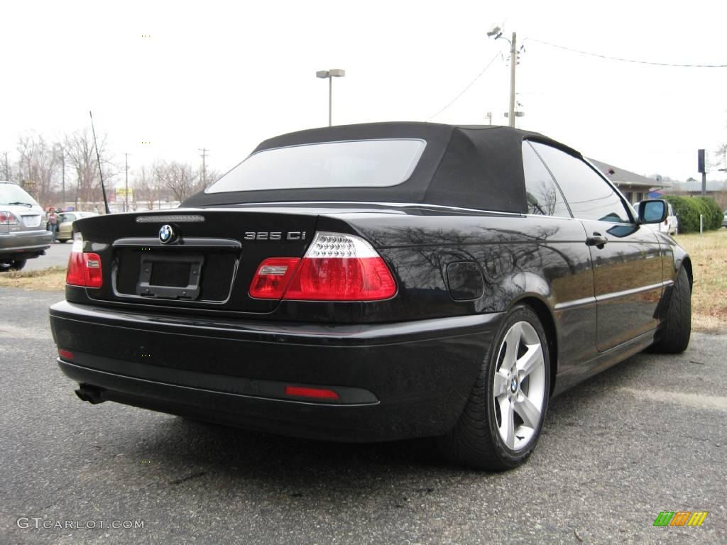 2004 3 Series 325i Convertible - Jet Black / Sand photo #8
