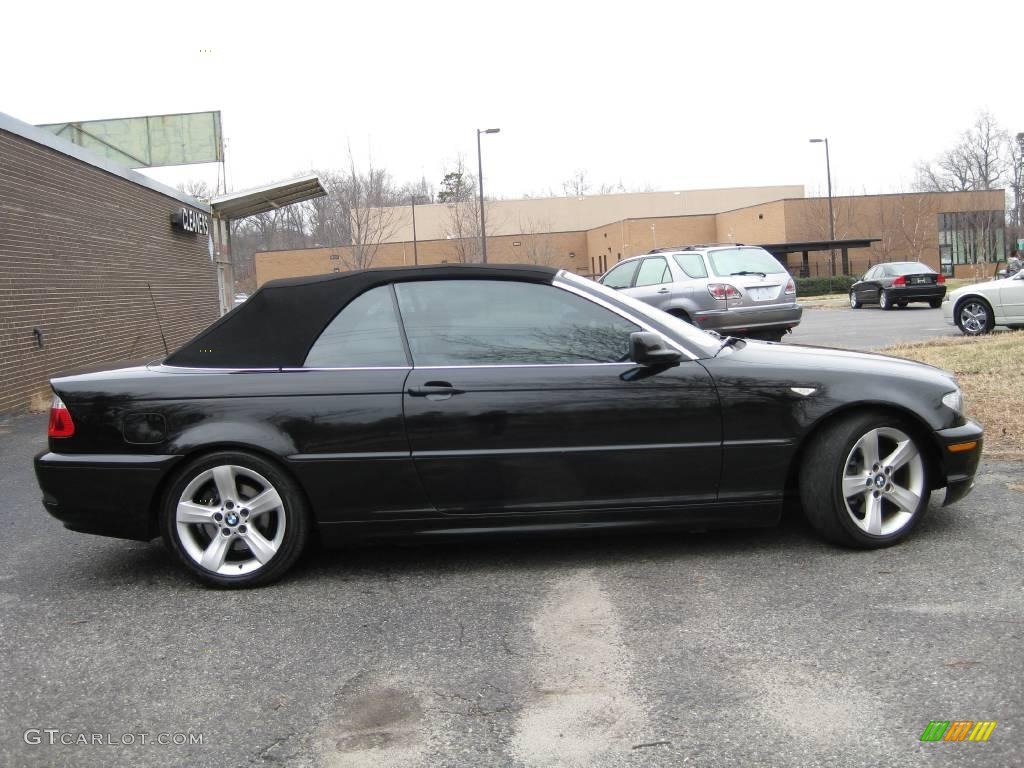 2004 3 Series 325i Convertible - Jet Black / Sand photo #9