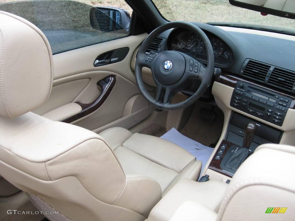 2004 3 Series 325i Convertible - Jet Black / Sand photo #10