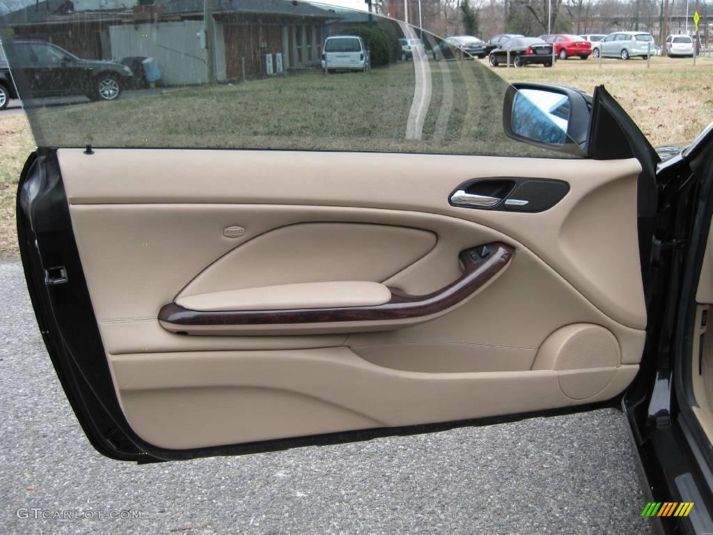 2004 3 Series 325i Convertible - Jet Black / Sand photo #14