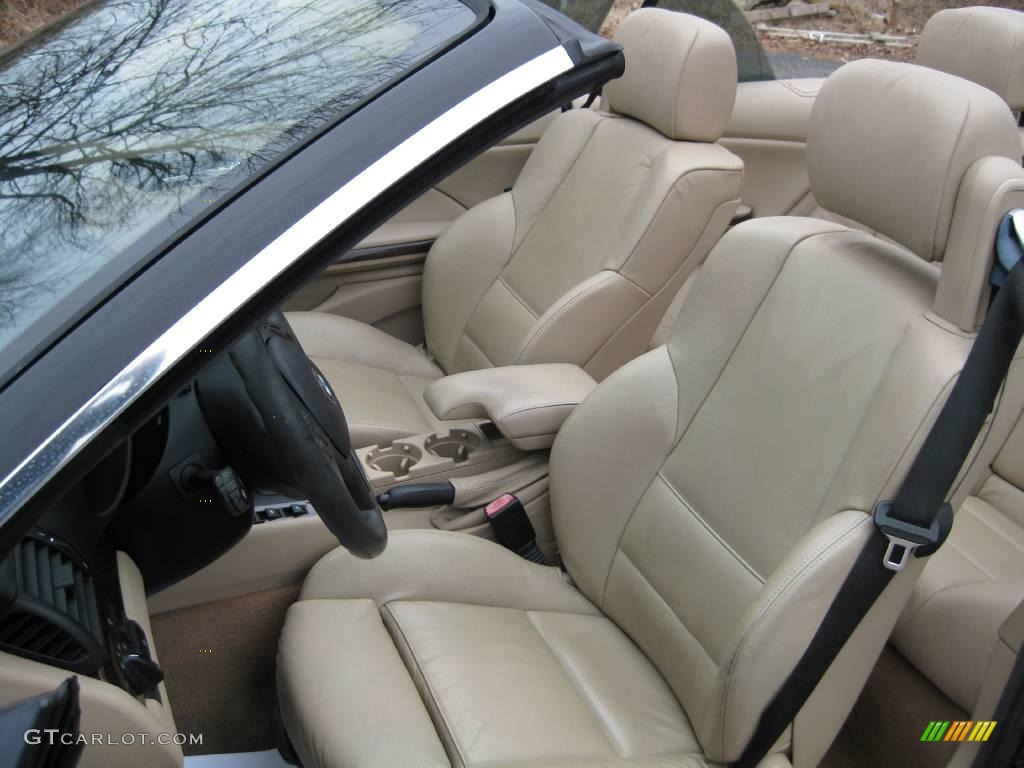2004 3 Series 325i Convertible - Jet Black / Sand photo #15