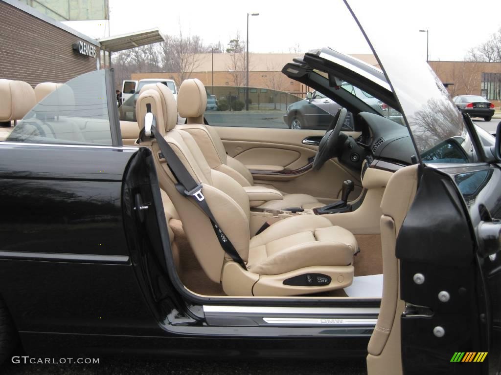 2004 3 Series 325i Convertible - Jet Black / Sand photo #18