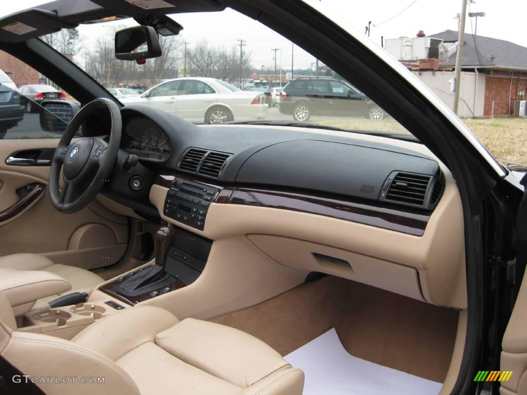 2004 3 Series 325i Convertible - Jet Black / Sand photo #19
