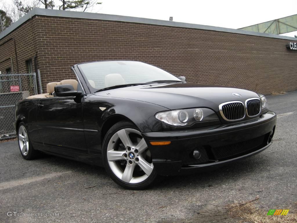 2004 3 Series 325i Convertible - Jet Black / Sand photo #25