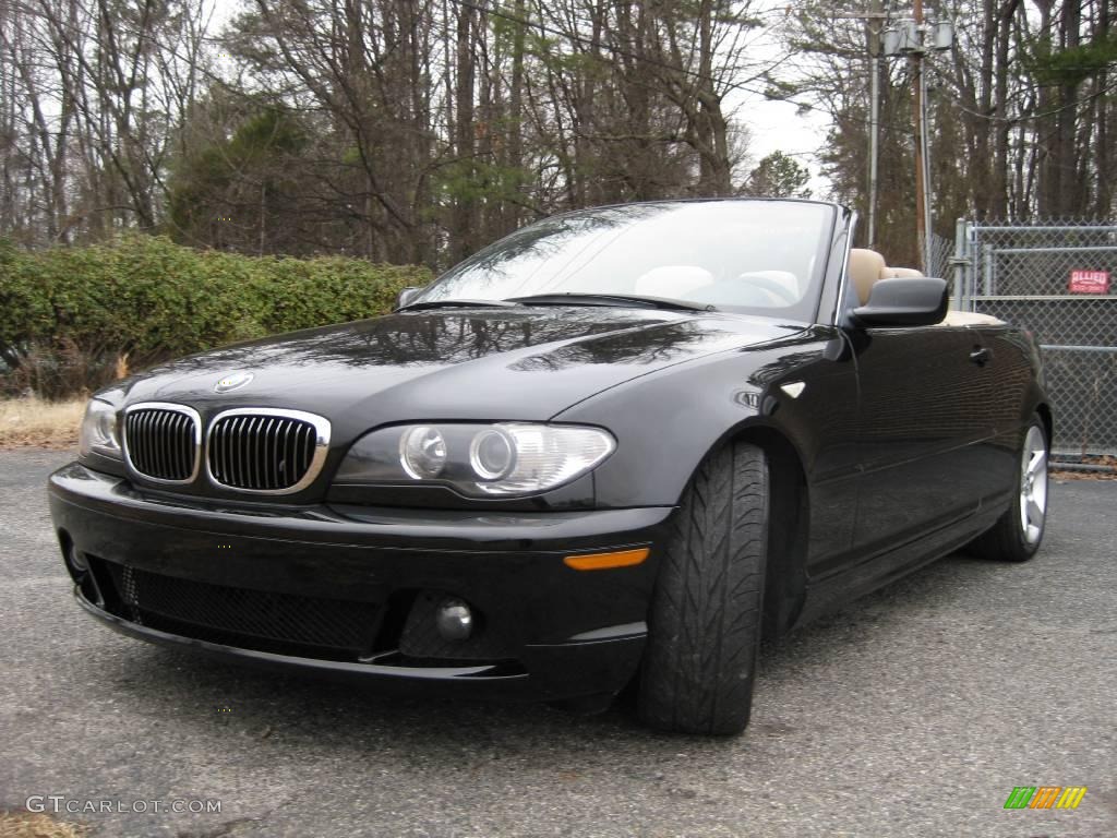 2004 3 Series 325i Convertible - Jet Black / Sand photo #26