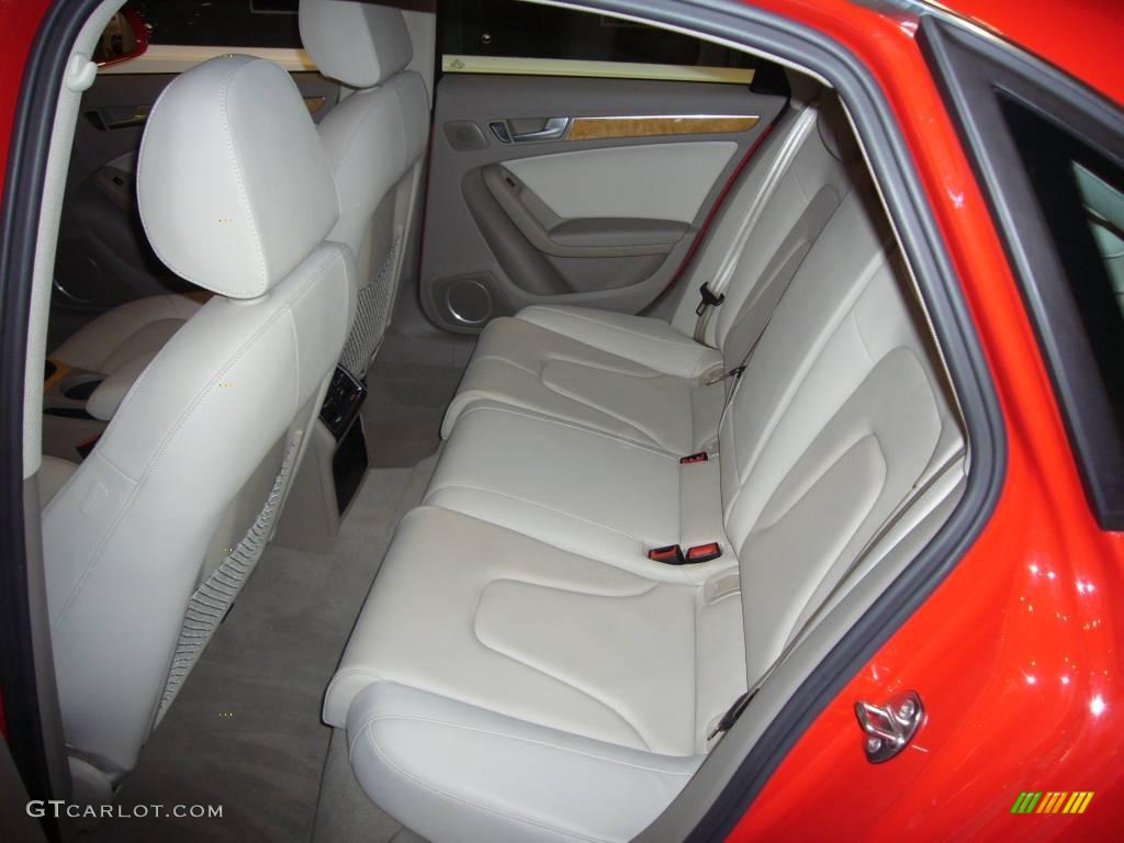 2009 A4 2.0T quattro Sedan - Brilliant Red / Light Grey photo #9
