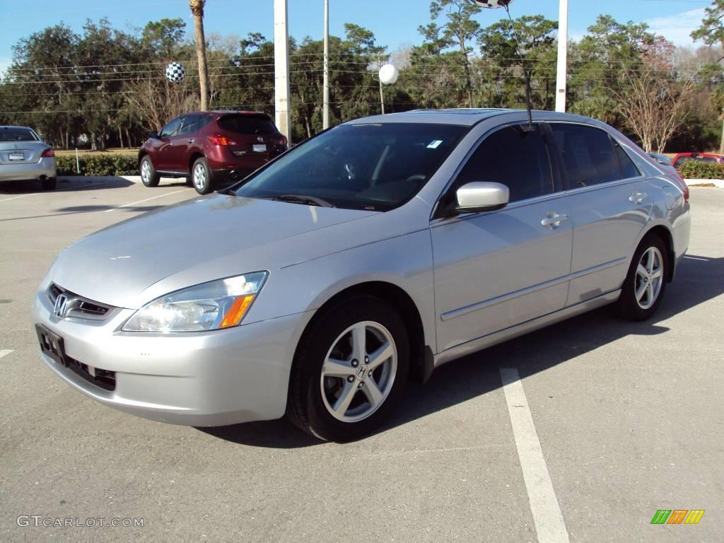 2003 Accord EX-L Sedan - Satin Silver Metallic / Black photo #1