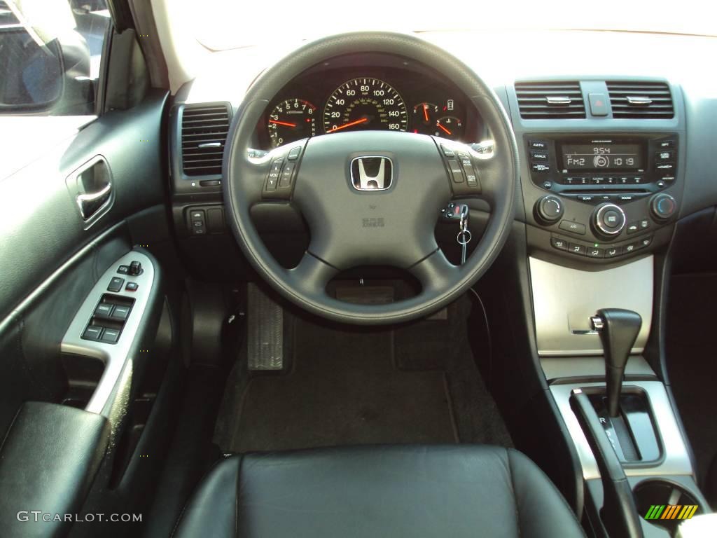 2003 Accord EX-L Sedan - Satin Silver Metallic / Black photo #6