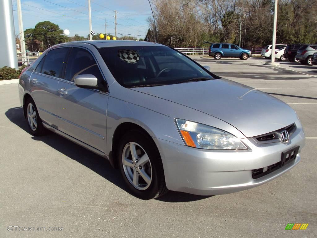 2003 Accord EX-L Sedan - Satin Silver Metallic / Black photo #10