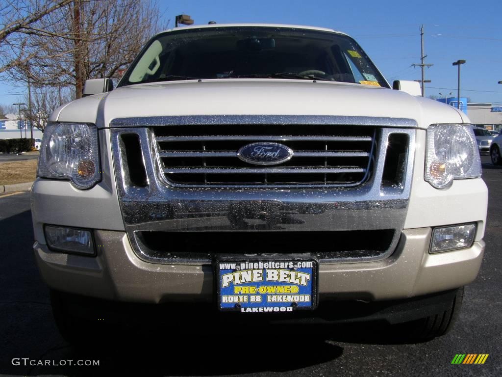 2008 Explorer Eddie Bauer 4x4 - White Suede / Camel photo #2