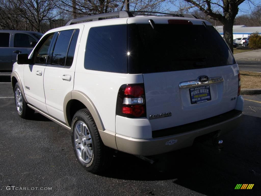 2008 Explorer Eddie Bauer 4x4 - White Suede / Camel photo #4