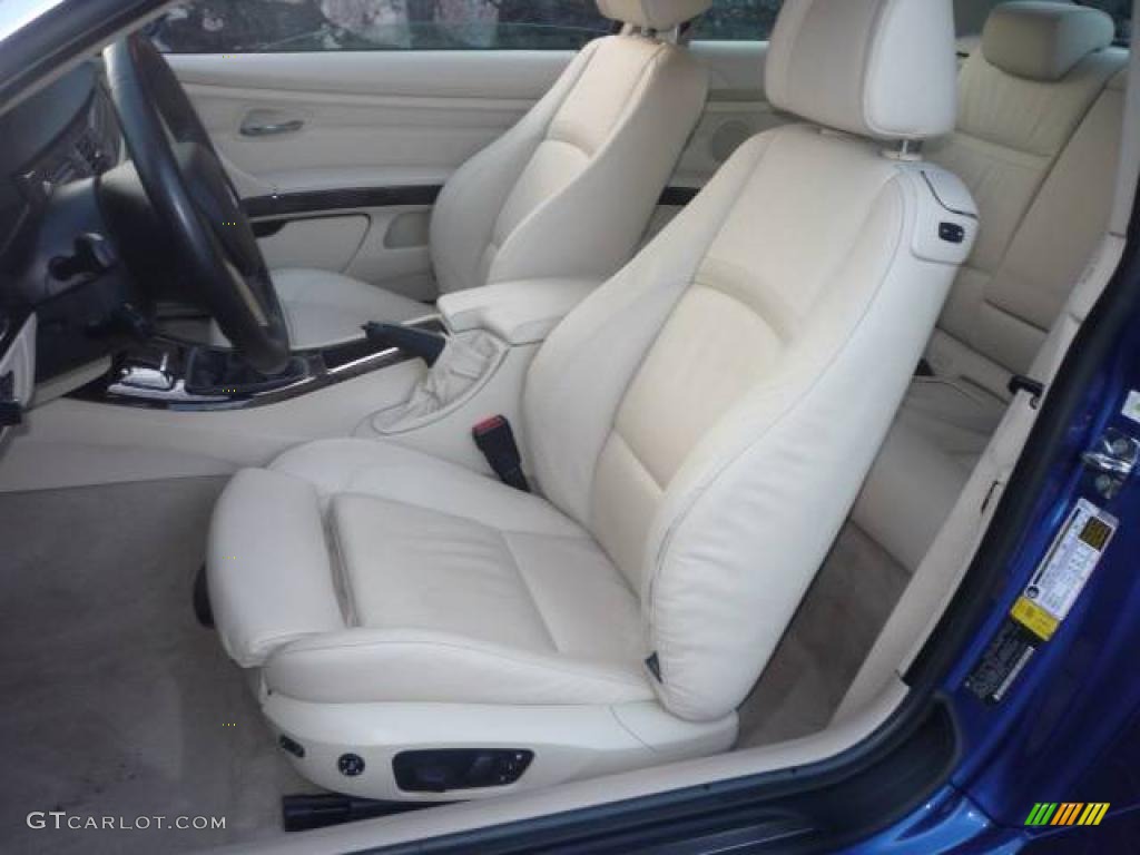 2007 3 Series 335i Coupe - Montego Blue Metallic / Cream Beige photo #8
