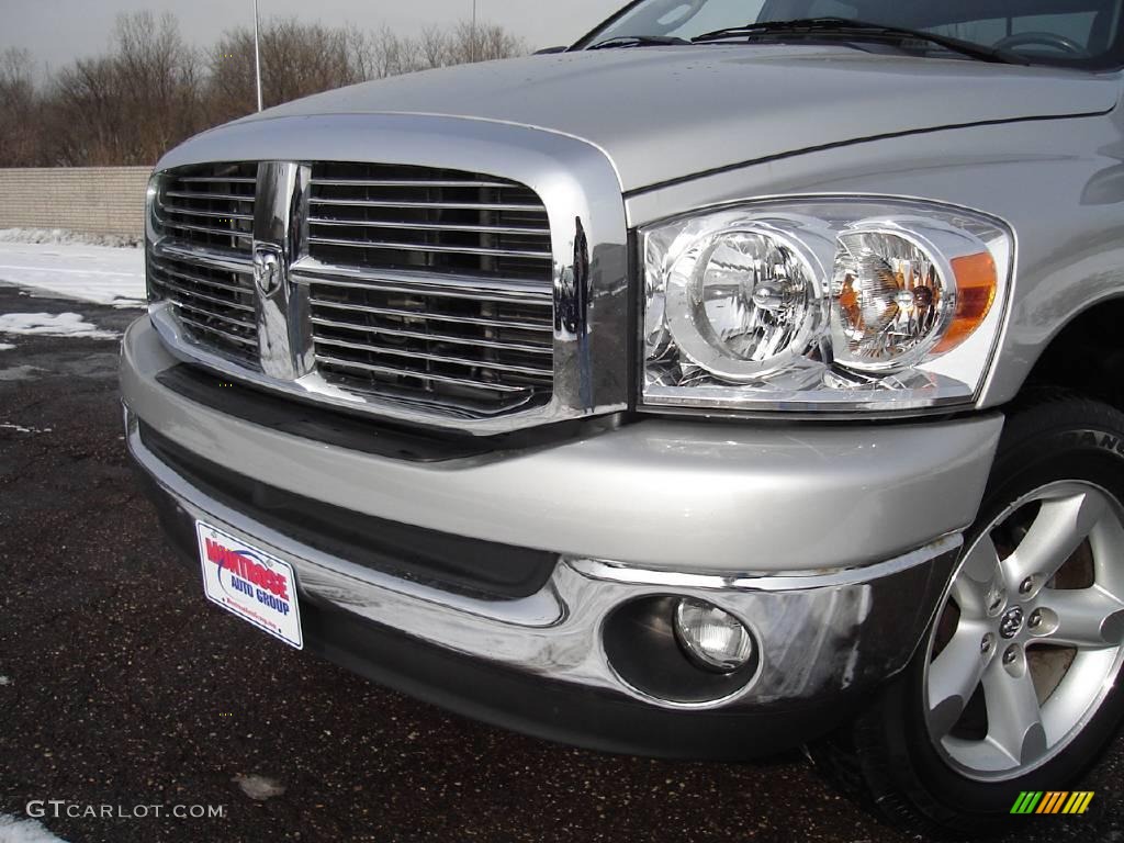 2007 Ram 1500 Big Horn Edition Quad Cab 4x4 - Bright Silver Metallic / Medium Slate Gray photo #9