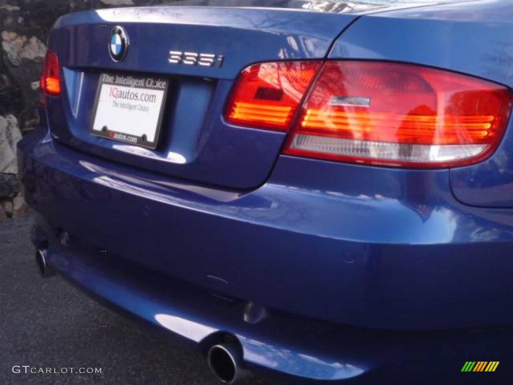 2007 3 Series 335i Coupe - Montego Blue Metallic / Cream Beige photo #11