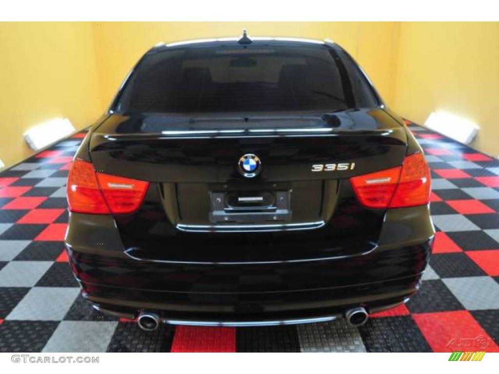 2009 3 Series 335xi Sedan - Black Sapphire Metallic / Black photo #5