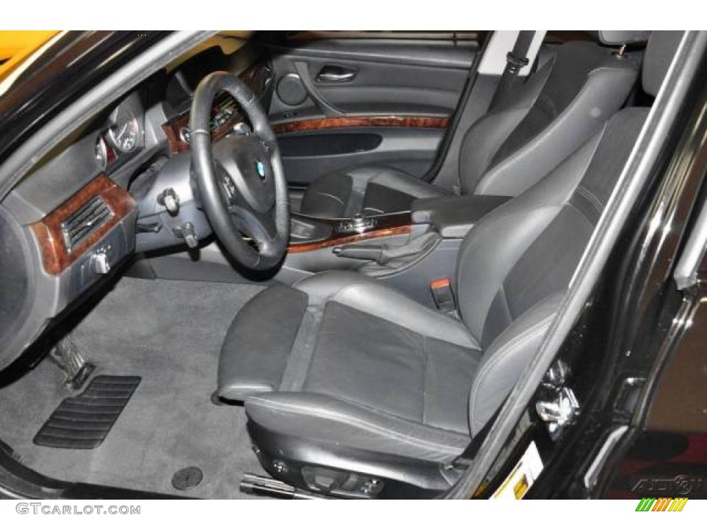2009 3 Series 335xi Sedan - Black Sapphire Metallic / Black photo #8