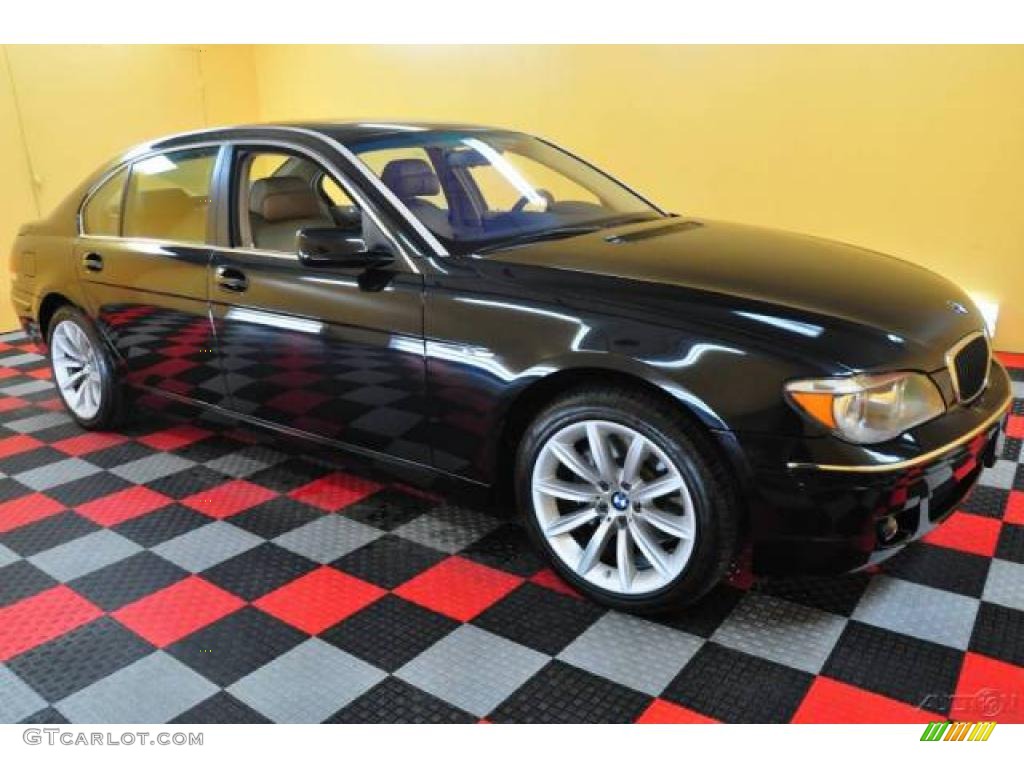 2008 7 Series 750Li Sedan - Black Sapphire Metallic / Rust Brown photo #1