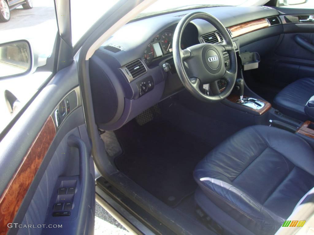 1999 A6 2.8 quattro Sedan - Aluminum Silver Metallic / Royal Blue photo #12