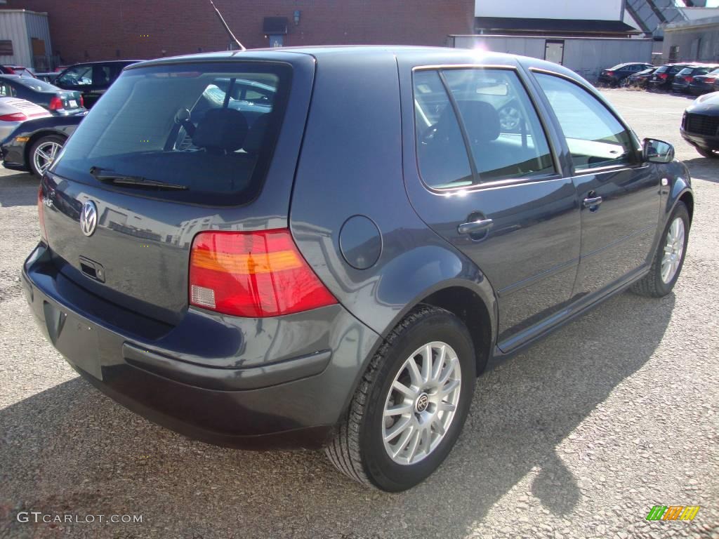 2004 Golf GLS 4 Door - Blue Anthracite Metallic / Grey photo #7