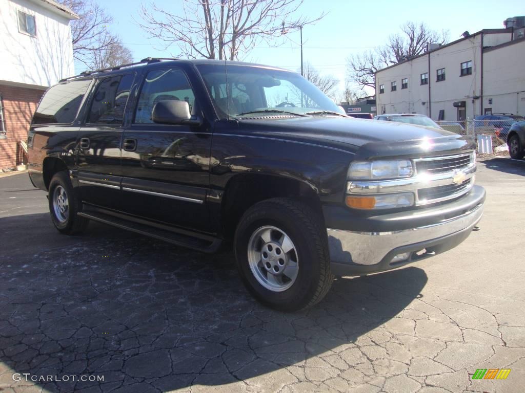 2001 Suburban 1500 LS 4x4 - Onyx Black / Graphite photo #5