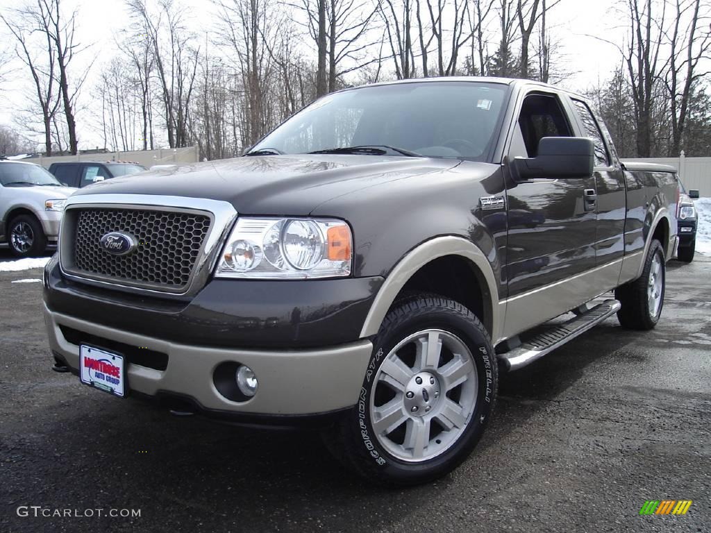 2007 F150 Lariat SuperCab 4x4 - Dark Stone Metallic / Medium Flint photo #1