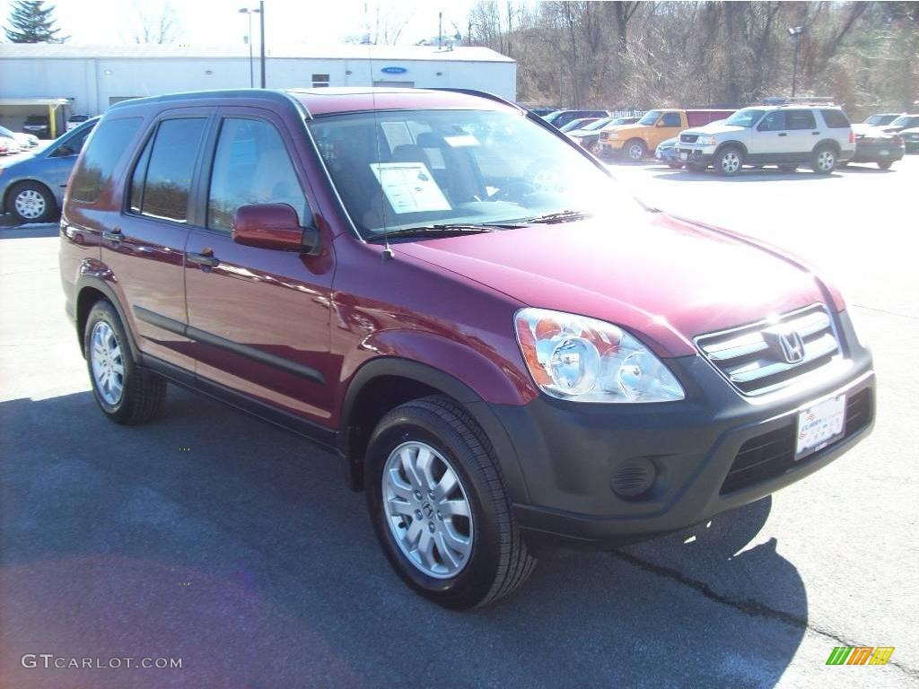 2005 CR-V EX 4WD - Redondo Red Pearl / Ivory photo #1