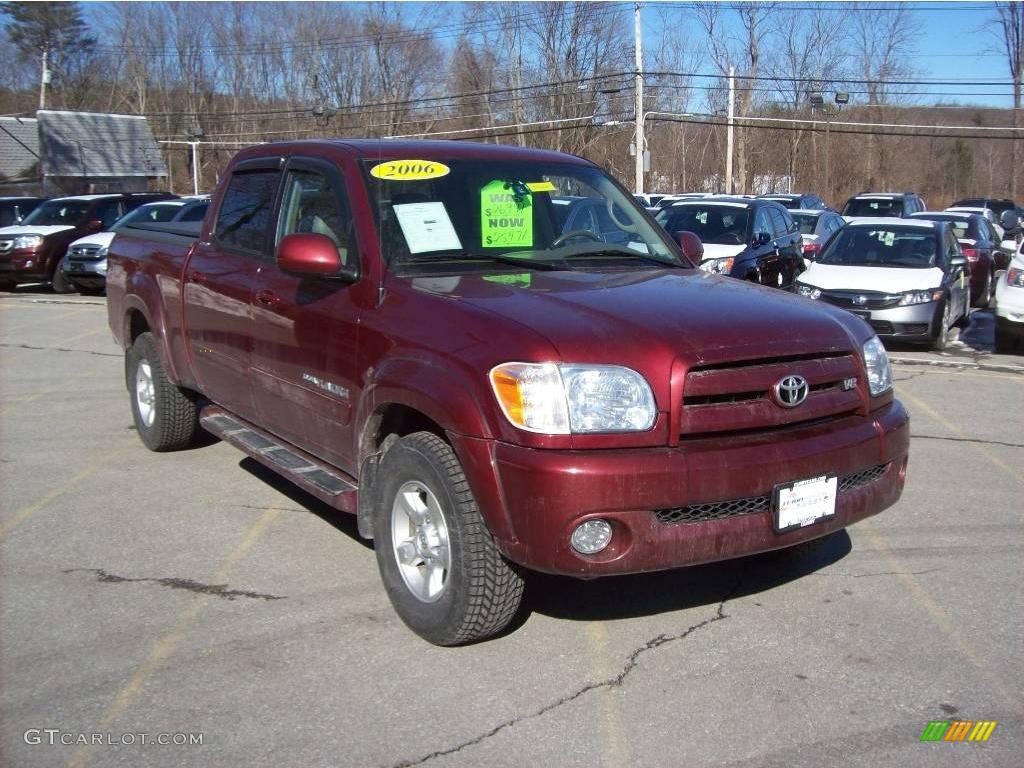 2006 Tundra Limited Double Cab 4x4 - Salsa Red Pearl / Light Charcoal photo #1