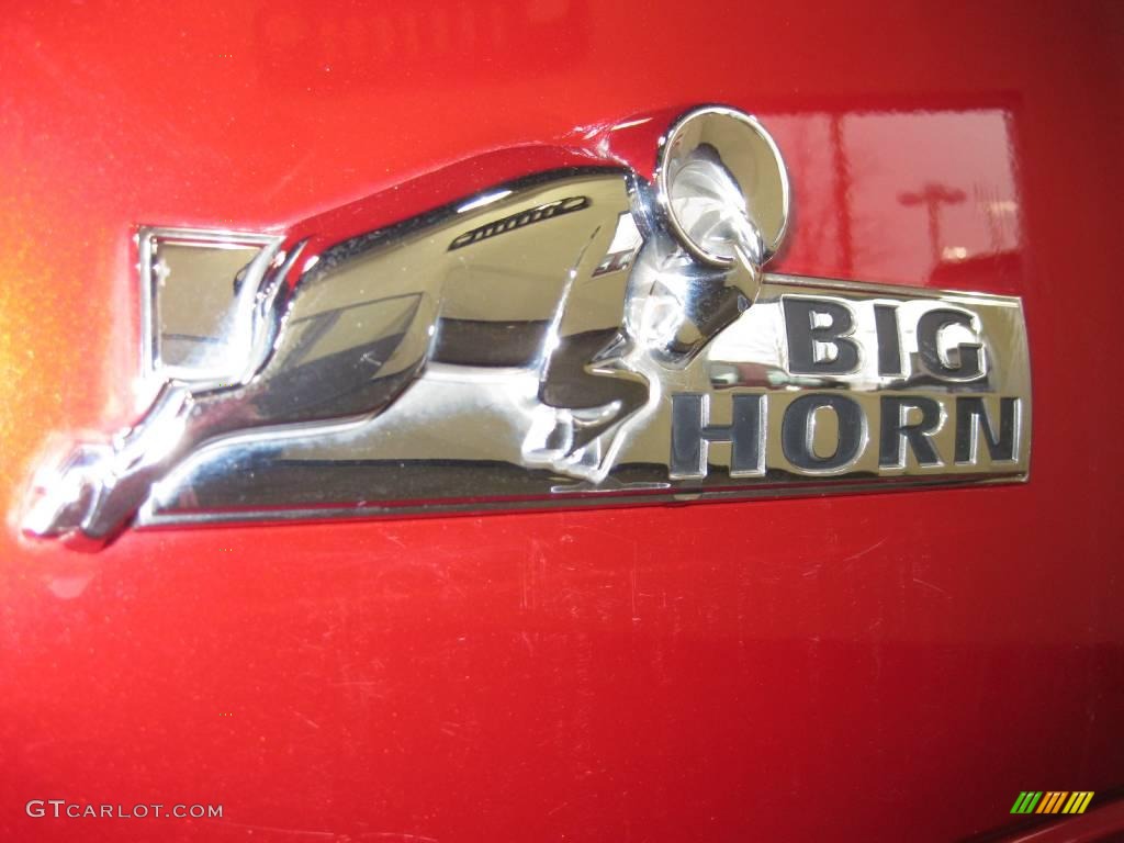 2008 Ram 1500 Big Horn Edition Quad Cab - Inferno Red Crystal Pearl / Medium Slate Gray photo #11
