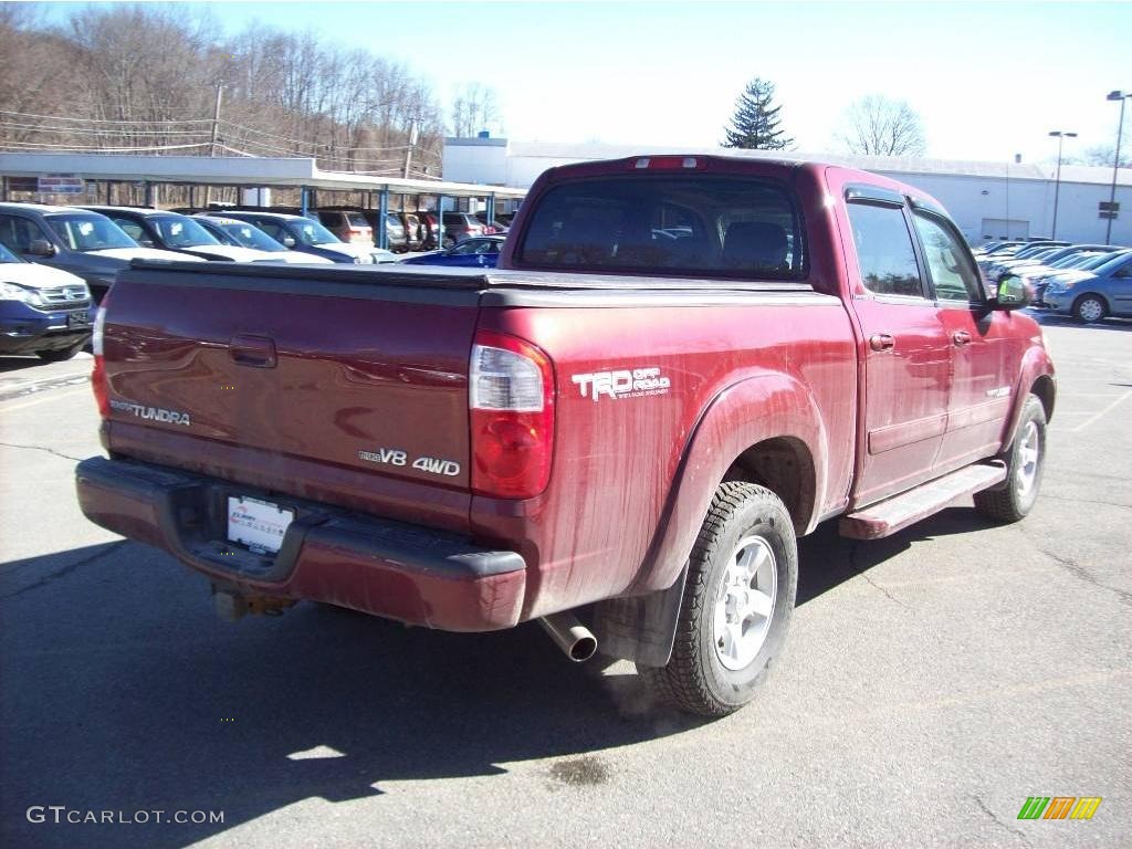 2006 Tundra Limited Double Cab 4x4 - Salsa Red Pearl / Light Charcoal photo #22