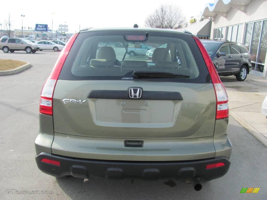 2008 CR-V LX 4WD - Green Tea Metallic / Ivory photo #4