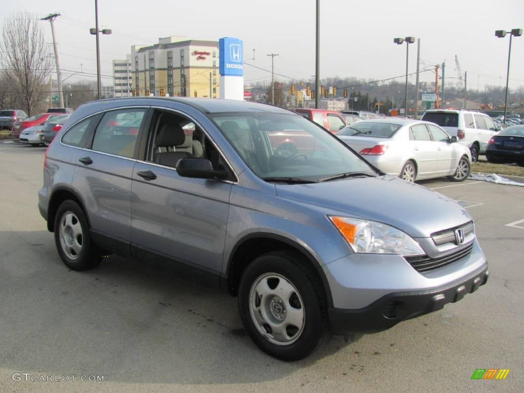 2007 CR-V LX 4WD - Glacier Blue Metallic / Gray photo #6