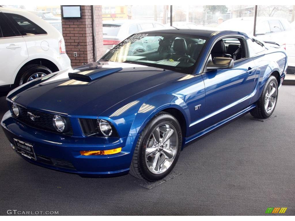2008 Mustang GT Premium Coupe - Vista Blue Metallic / Dark Charcoal photo #1