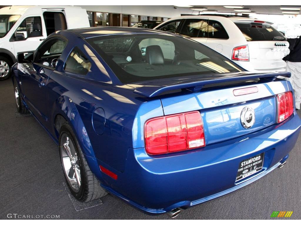 2008 Mustang GT Premium Coupe - Vista Blue Metallic / Dark Charcoal photo #7