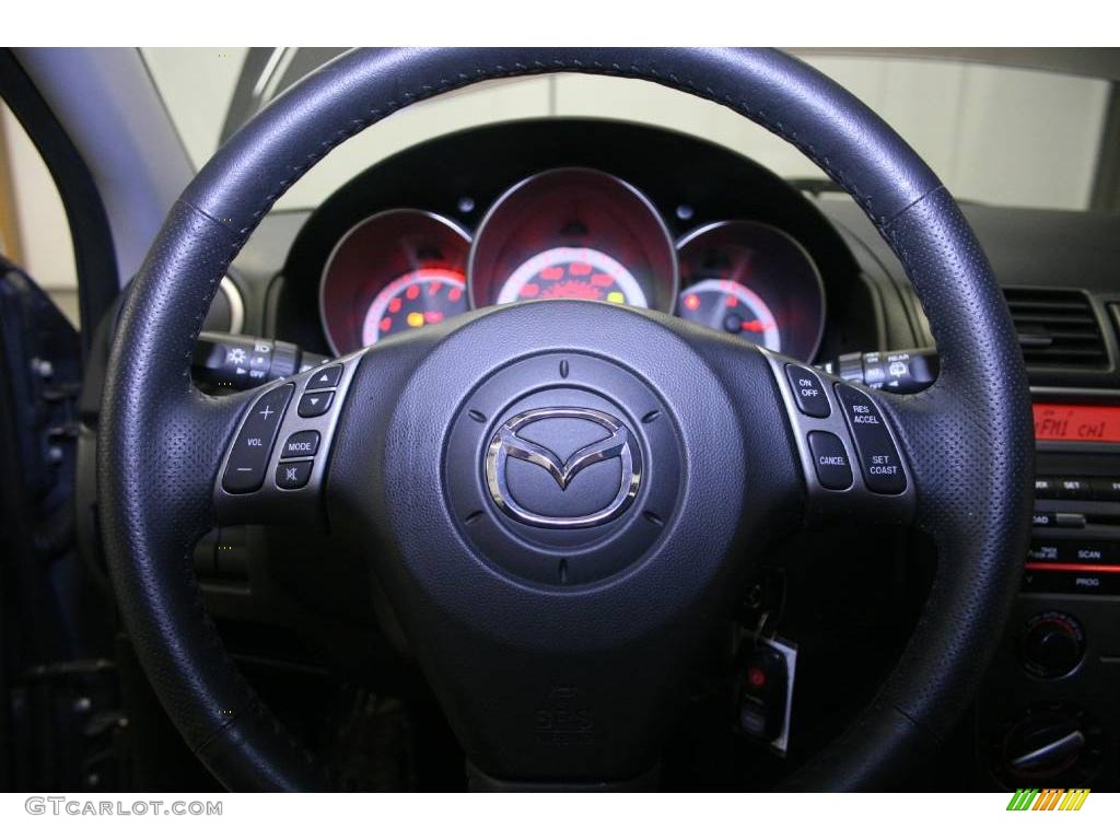 2007 MAZDA3 s Sport Hatchback - Galaxy Gray Mica / Black photo #37